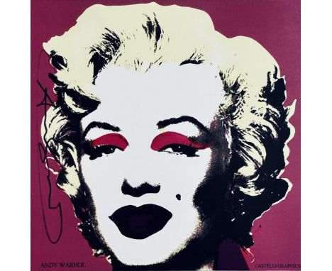 Andy WARHOL (1930 - 1987), D’Après.  Marilyn. Carton Castelli Graphics pour la rétrospective organisée en 1981 par Castelli G