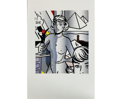 Roy LICHTENSTEIN (1923-1997), D'Après. Nude. Lithographie sur papier. Signé en bas à droite au crayon. Numéroté à la main « 1