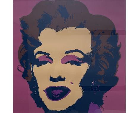 Andy WARHOL (1928-1987), d'après. Marilyn. Sérigraphie en couleurs Editions Sunday B. Morning, porte le tampon de l'éditeur S