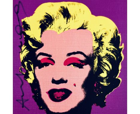 Andy WARHOL (1928-1987), d'après. Marylin. A Print Retrospective . Carton d'invitation de l’exposition A Print Retrospective 