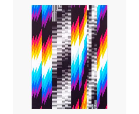 Felipe PANTONE (Né en1986) Chromadynamica P 2,2020. Lithographie sur papier, signé et numéroté par l’artiste. Edition de 30 e