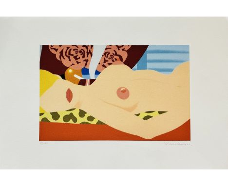 Tom WESSELMANN (1931-2004), D'Après.  Nude. Epreuve offset en couleurs sur papier. Porte une signature à la mine plomb en bas