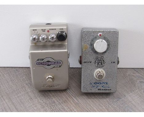 A Marshall EH-1 Echo Head Delay pedal and a Boost pedal (2) 