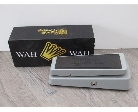 A Fret King by Trev Wilkinson wah wah pedal, boxed 