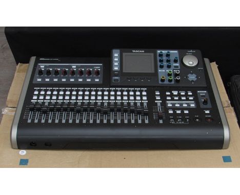 A Tascam DP-24SD 24 track digital Portastudio audio recorder, boxed with instructions 