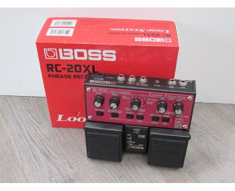 A Boss RC-20XL guitar Phrase Recorder Loop Station, boxed 