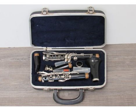 An Artley clarinet, cased 