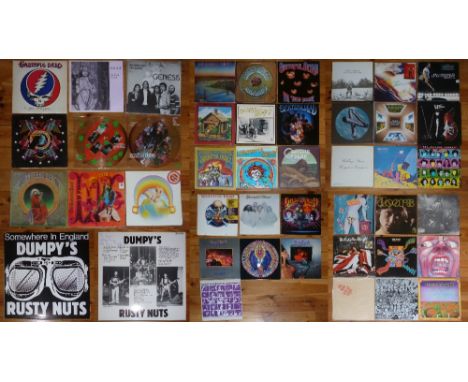 APPROXIMATELY 40 ROCK & POP VINYL ALBUMS INCLUDING THE GRATEFUL DEAD [16], ROLLING STONES [4], DEEP PURPLE [3], HAWKWIND [2],