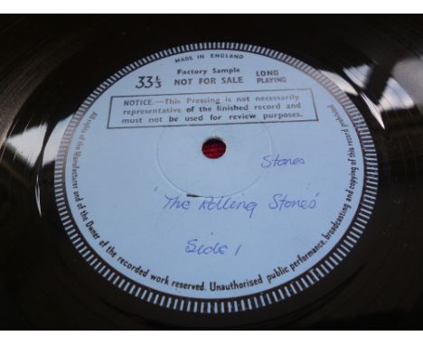 THE ROLLING STONES 'THE ROLLING STONES' PROMO FACTORY SAMPLE (MONO) - SIDE 1: XARL-6271- 6A, SIDE 2: XARL-6272-12A (CONDITION