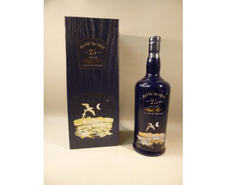 BOWMORE 25 YEAR OLD SCOTCH WHISKY, CERAMIC BOTTLE 70CL, 43%, BOXED