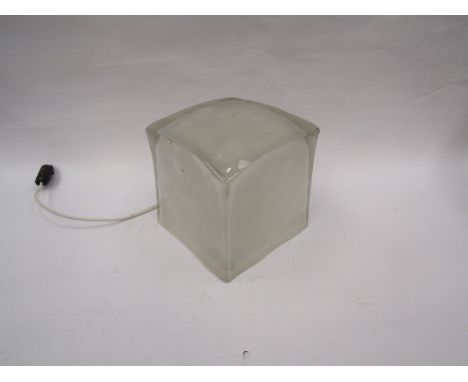 An ice cube design lamp, no plug