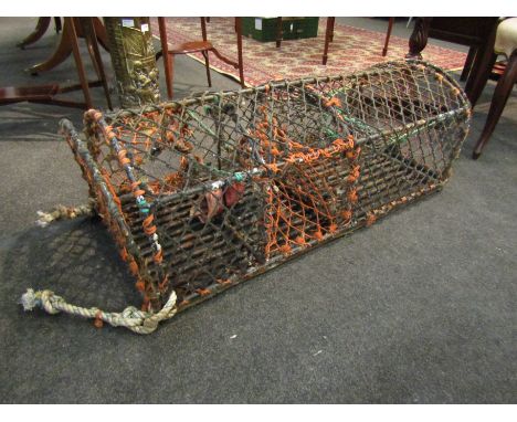 A vintage lobster fishing net