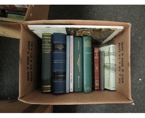 Eleven assorted volumes of sporting and hunting related books, including deer hunting, guns and shooting, "Angling in British