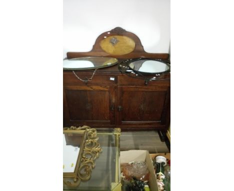 VINTAGE OAK SIDEBOARD ( NEEDS MIRROR )