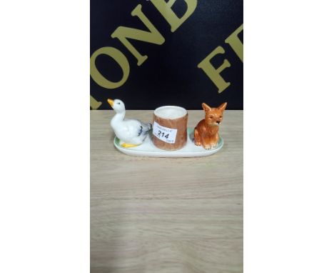 VINTAGE GOEBEL CRUET SET 'DUCK & FOX'