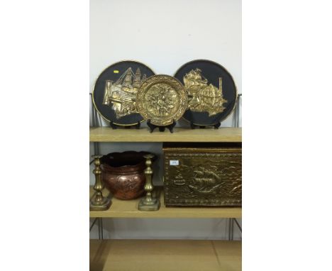 BRASS & COPPER WARE X 7 INC: VICTORIAN PLANTER