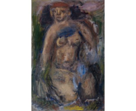 Georgios Bouzianis (Greek, 1885-1959)Femme nue au chapeau rouge signé 'Busiany' (en bas à gauche); signé et daté 'Jo Busiany 