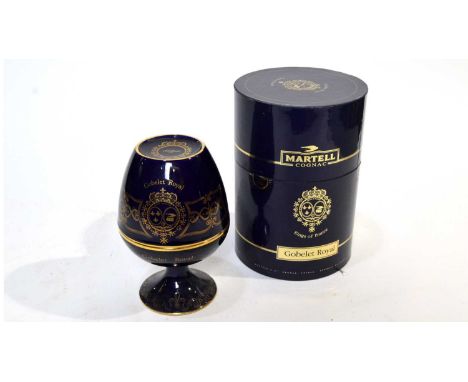 Martell Cognac Globelet Royal, one decanter by Haviland of Limoges, with cover, 70cl, 40% vol, in presentation tube. 