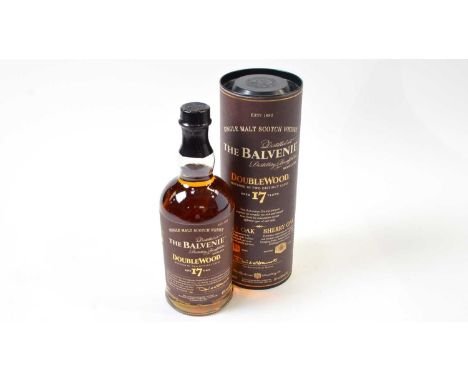 The Balvenie Single Malt Scotch Whisky, one bottle, Doublewood 17 years, 43% vol, 700ml, tubed. 