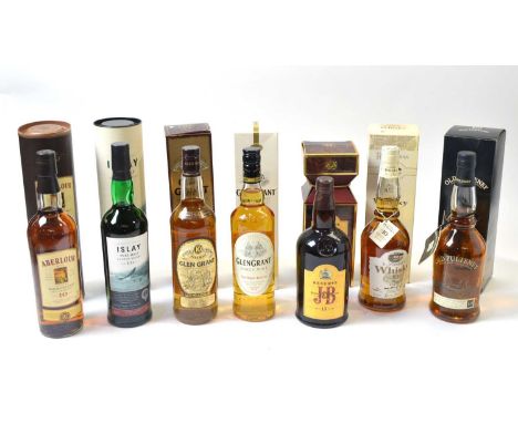 Aberlour Highland Single Malt Scotch Whisky, one bottle, 10 years, 40% vol, 700ml; Islay Pure Malt Scotch Whisky, one bottle,