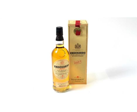 Knockando pure single malt scotch whisky, one bottle, 1974 season, bottled 1987, 40% vol, 75cl, boxed.