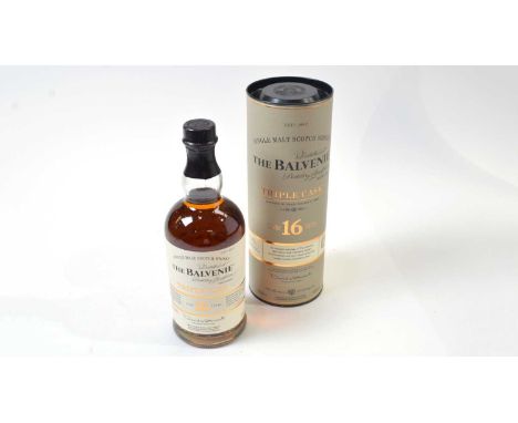 The Balvenie Single Malt Scotch Whisky, one bottle, Triple Cask, 16 years, 40% vol, 700ml, tubed.