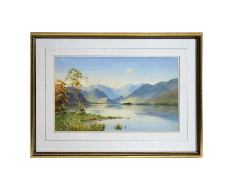 Edward Horace Thompson(1879-1949)"An Autumn Morning; Derwentwater &amp; The Jaws of Borrowdale (East Side of Friar's Crag) (F