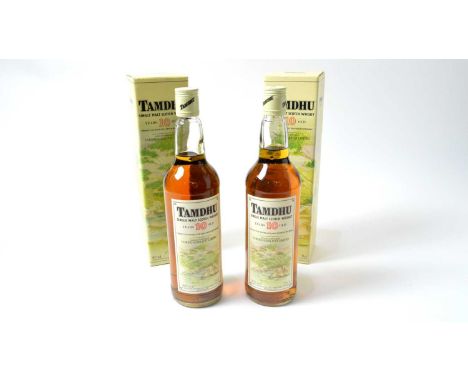 Tamdhu single malt scotch whisky, two bottles, 10 years old, 40%, 75cl, boxed.
