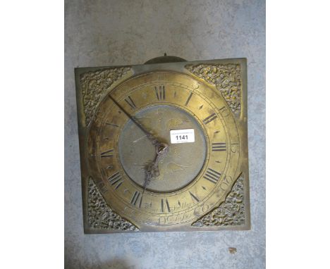 George III 11in brass dial thirty hour clock movement by Thomas Steckler of Bolney, Sussex, together with a thirty hour 12in 