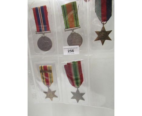 Group of five World War II medals including the Africa Star with 8th Army bar 