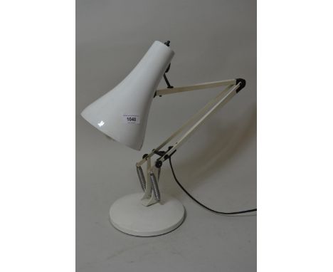Modern Anglepoise lamp in black and white 
