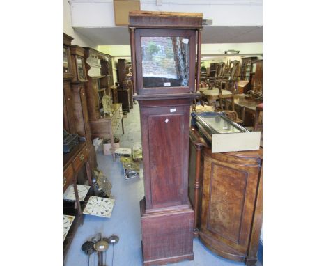 Group of three various George III longcase clock cases 