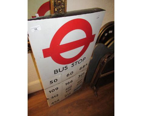 An enamel bus route sign for Brighton Road, South Croydon, 36ins high approximately 