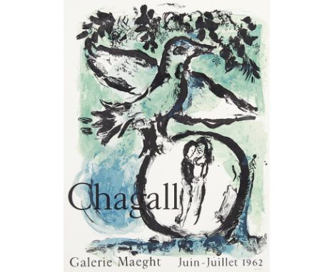 MARC CHAGALL Witebsk 1887 - 1985 Vence: L'Oiseau vert - Le Fond jaune. Ausstellungsplakate der Galerie Maeght 1962 und 1969/7