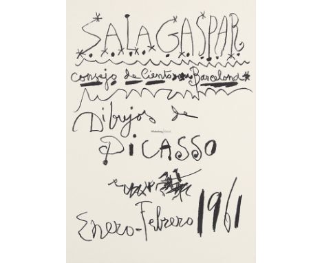 PABLO PICASSO Malaga 1881 - 1973 Mougins: Dibujos de Picasso - Collection d'un Amateur Parisien. Ausstellungsplakat des Sala 