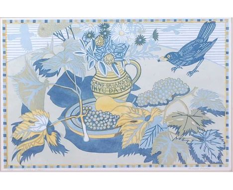 Richard Bawden (b.1936) - Stealing grapes, limited edition lithograph printed in colours, signed, titled and numbered 19/75 i