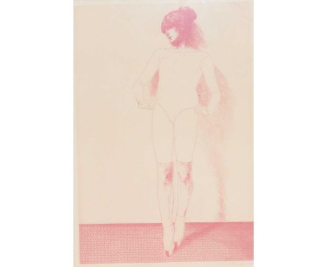 Adrian George (b.1944) - The ballet dancer, lithograph, signed, dated 1980 and numbered 41/50 in pencil to the lower margin, 