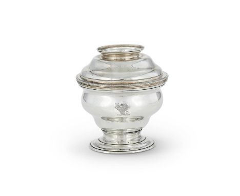 A GEORGE II SILVER SUGAR BOWL AND COVERSAMUEL TAYLOR, LONDON 1753The cover with a beaded border and circular foot, the ogee b