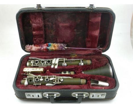 A 20th century clarinet, cased. 