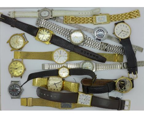 Lady's and gentleman's watches including Rotary, Timex and Colibri