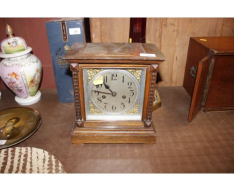 An Edwardian 8 day mantel clock incomplete 