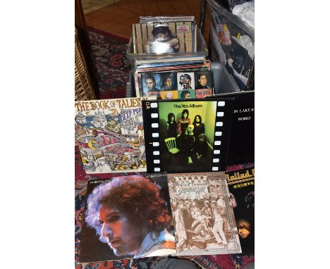 TWO BOXES OF L.P RECORDS, approximately ninety L.P vinyl records to include artists Womack &amp; Womack, Sonny &amp; Cher, Bo