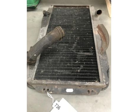 A 1960's Triumph Herald radiator.