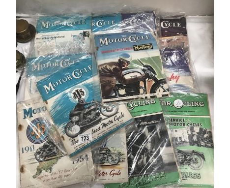 A quantity of 1950's Motor Cycle and Motor Cycling magazines.
