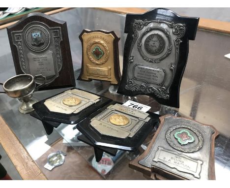 A quantity fo 1950's ACU Auto cycle union trophies.
