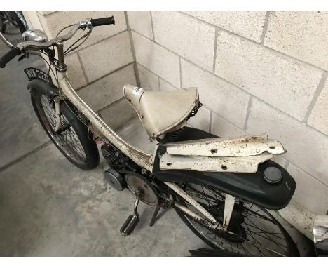 A 1965 Raleigh runabout, engine runs but no documents.