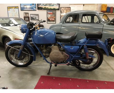 A 1960's Moto Guzzi Nuovo Falcone bike, 500xx, not registered in UK, no paperwork.