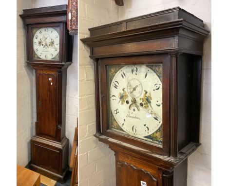 OAK LONG CASE CLOCK BY SHREWBURY
