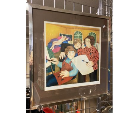 BERYL COOK SIGNED &amp; GALLERY STAMPED PRINT - 66 X 63 CMS