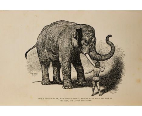 Rudyard KiplingTHE JUNGLE BOOKLondon: Macmillan, 1894FIRST EDITION, THIRD PRINTING, small 8vo, vi + [1] + 212pp, numerous B&W